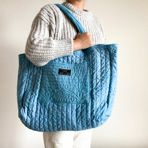 Quilted Tote- Large Indigo Batch No.1